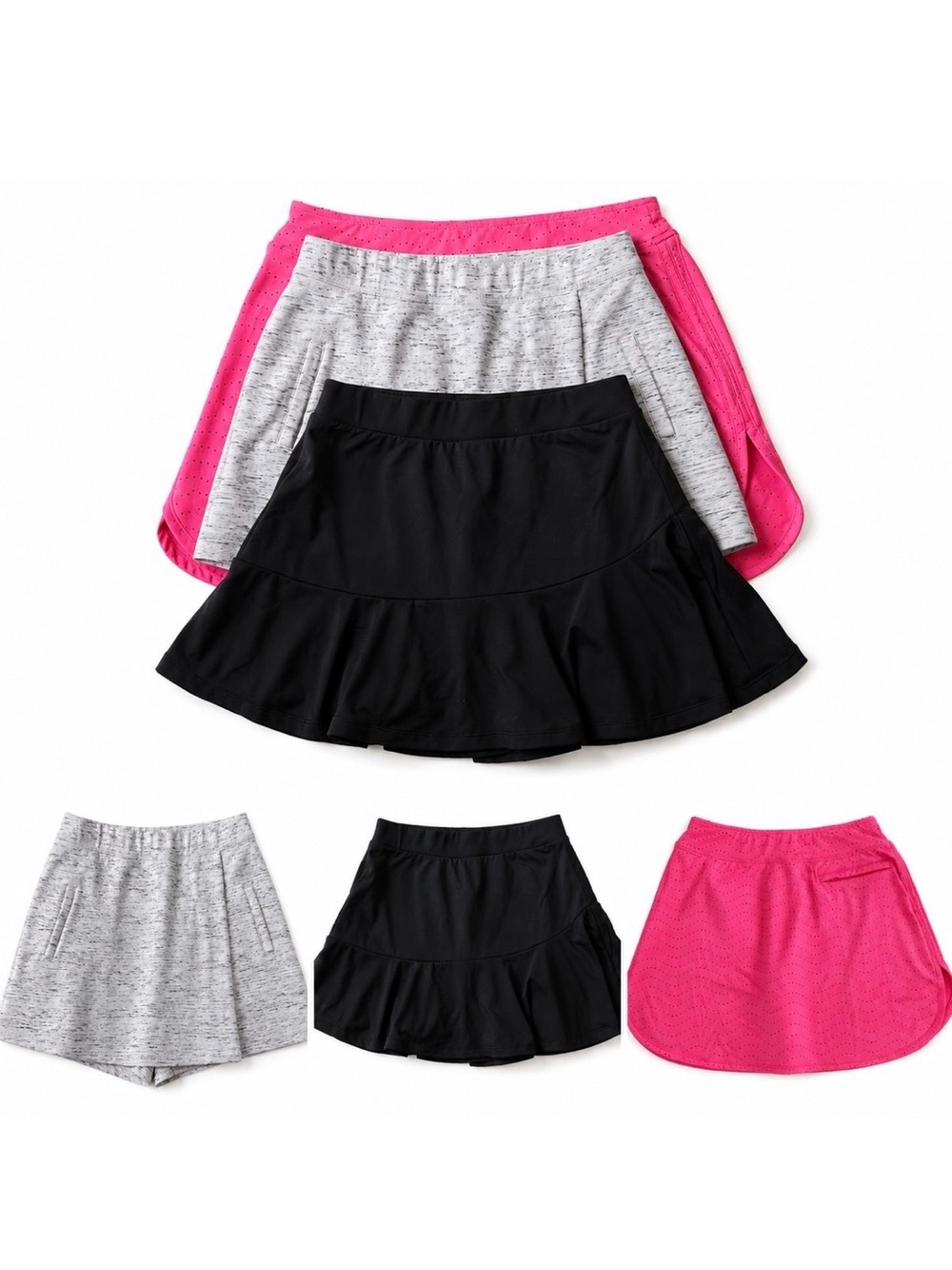 Women’s Athletic Skort Bundle: Slazenger, Holster & Black, Size XS
